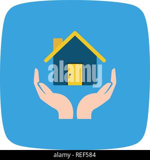 Versicherung Vektor Icon Zeichen Symbol Vektor Illustration für den privaten und gewerblichen Gebrauch... Reinigen Sie trendige Symbol... Stock Vektor