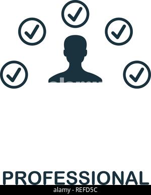 Professionelle Symbol. Premium Design von einflussnehmer Icon Sammlung. Pixel Perfect Professional Symbol für Web Design, Anwendungen, Software, drucken Stock Vektor