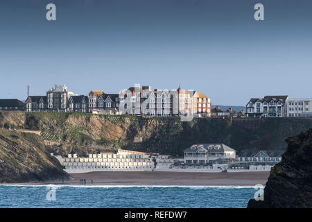 Tolcarne Beach in Newquay Cornwall. Stockfoto