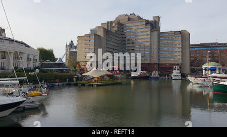 St. Katharine Docks Marina - London, Großbritannien Stockfoto
