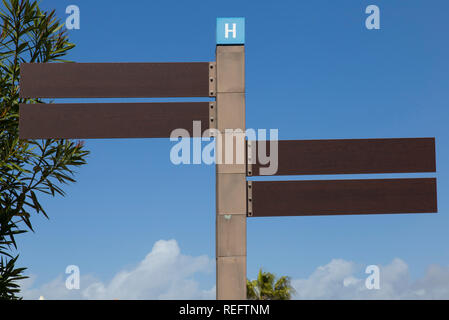 Leere Schild Stockfoto