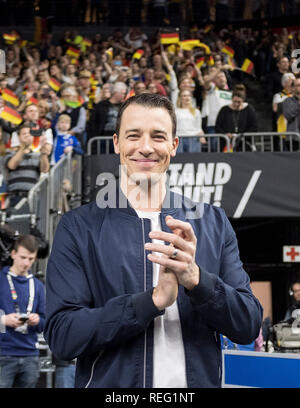 Köln, Deutschland. Jan, 2019 20. Dominik Klein, ARD handball Expert, ehemaliger Handballspieler, Klatschen, Klatschen, hauptrunde Gruppe I, Deutschland (GER) - Island (ISL) 24-19, am 19.01.2019 in Köln/Deutschland. Handball WM 2019, vom 10.01. - 27.01.2019 in Deutschland/Dänemark. | Verwendung der weltweiten Kredit: dpa/Alamy leben Nachrichten Stockfoto