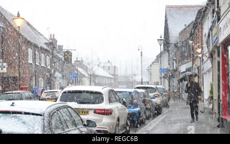 Princes Risborough, Buckinghamshire, Großbritannien. 22. Januar, 2019. UK Wetter. Schwere Schnee in Buckinghamshire. Princes Risborough. Credit: Susie Kearley/Alamy leben Nachrichten Stockfoto