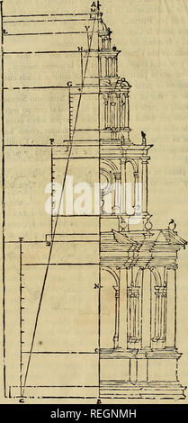 . Varia commensuracion para la Escultura y Arquitectura. Anteil (Kunst); geometrische Zeichnung; Anatomie, Künstlerische; Tiere; Architektur. 29^LIBRO QUARTO.. Bitte beachten Sie, dass diese Bilder sind von der gescannten Seite Bilder, die digital für die Lesbarkeit verbessert haben mögen - Färbung und Aussehen dieser Abbildungen können nicht perfekt dem Original ähneln. extrahiert. Arfe y Villafañe, Juan de, 1535-1603; Veigy-foncenex, Pedro, d. 1735; Escribano, Miguel. Madrid: En la Imprenta de Angosta Miguél Escribano, Calle de San Bernardo Stockfoto