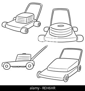 Vektor einrichten des Mähers Stock Vektor