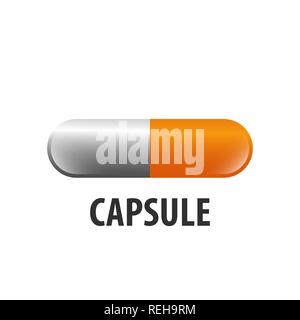 Kapsel laden logo Konzept Design. Symbol grafische Vorlage element Stock Vektor