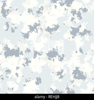 Fashion Camo Design. Digital Tarnmuster Winter Wolken eingefärbt. Die nahtlose Vektor. Trendige camouflage fabric Textur. Stock Vektor