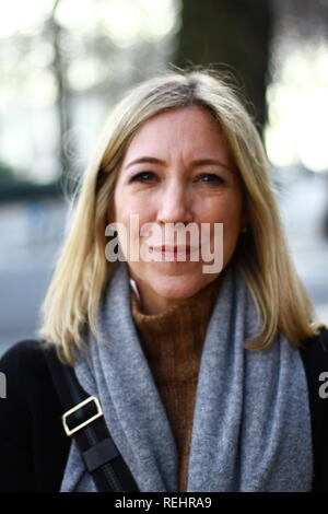 Joanna Gosling [ Journalistin ] und Moderatorin von Television News in Westminster, London, Großbritannien am 21. Januar 2019. Russell Moore Portfolioseite. Stockfoto