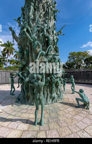 Der Holocaust Gedenkstätte für die Jüdischen Vereinigung Greater Miami, Miami Beach, Florida. Stockfoto