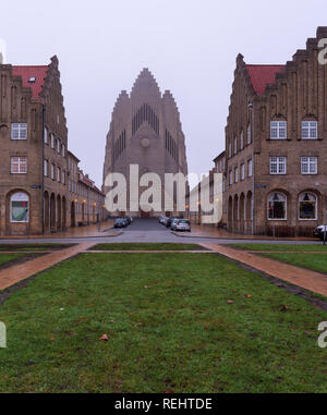 Schöne und majestätische Grundtvigs Kirche Kopenhagen Dänemark mit einzigartiger Architektur Stockfoto