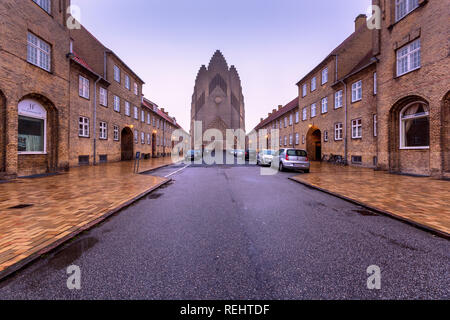 Schöne und majestätische Grundtvigs Kirche Kopenhagen Dänemark mit einzigartiger Architektur Stockfoto