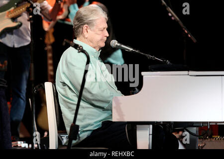 KINGSTON, NY - 22. Juli: Brian Wilson führt die Auswahl von Pet Sounds an der Ulster Performing Arts Center am 22 Juli, 2018 in Kingston, New York. (Foto von Steve Mack/S.D. Mack Bilder) Stockfoto