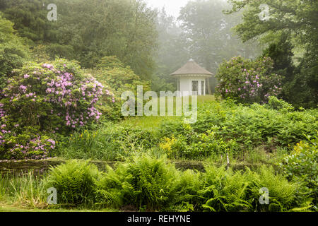 Tee Haus im Garten. Jagtlust ländlichen Anwesen. - Gravelandse Buitenplaatsen, 's-Graveland, Niederlande. Stockfoto