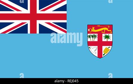 Fidschi-Flagge Stock Vektor