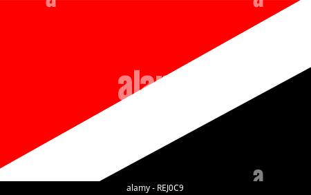 Sealand, Fürstentum Flagge Stock Vektor