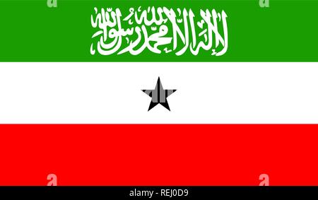 Somaliland Fahne Stock Vektor