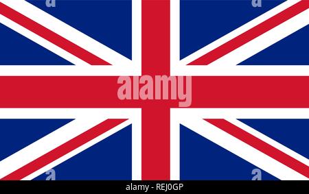Großbritannien-Flagge Stock Vektor