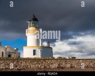 Leuchtturm Am Chanonry Point auf Moray Firth, Schottland Stockfoto