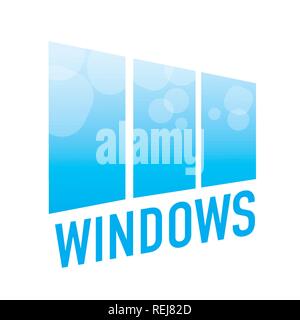 Vektor Logo auf das Thema Fenster, Türen Stock Vektor