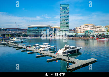 Darling Harbour in Sydney, Australien Stockfoto