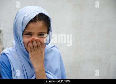 Eine Schule Mädchen in der kpk Pakistan Stockfoto