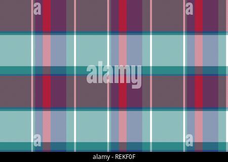 Abstrakte check Plaid asymmetrische nahtlose Muster. Vector Illustration. Stock Vektor