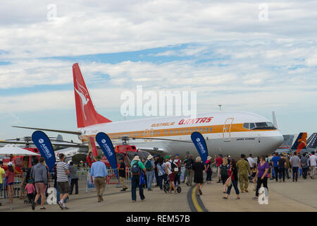 Avalon, Melbourne, Australien - Boeing 737 im Avalon Airshow Stockfoto