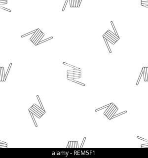 Flexible Feder kabel Muster nahtlose Vektor wiederholen Geometrische für jede Web Design Stock Vektor