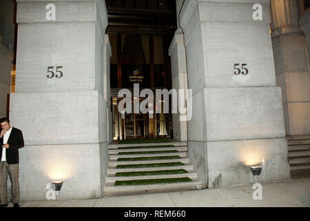 New York, NEW YORK - November 05: (Außen) an der North Shore Animal League 2009 Dogcatemy Berühmtheit Gala an Cipriani, der Wall Street am Donnerstag, den 5. November Stockfoto