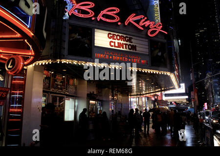 New York, NY - 28. April: (Außen) an der George Clinton & Parliament Funkadelic Konzert in BB King am Samstag, 28. April 2018 in New York, NY (Ph Stockfoto