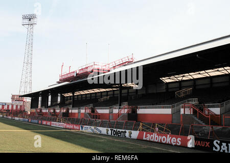 Allgemeine Ansicht des AFC Sunderland Football Ground, Roker Park, South Shields, Tyne & Wear, dargestellt am 5. April 1996 Stockfoto