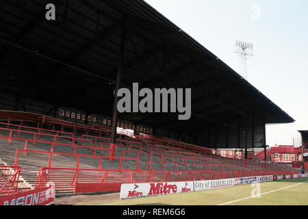 Allgemeine Ansicht des AFC Sunderland Football Ground, Roker Park, South Shields, Tyne & Wear, dargestellt am 5. April 1996 Stockfoto