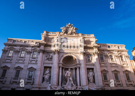 ROME, Italien - 06 Januar, 2019: der Trevi Brunnen in der Stadt der Roma Stockfoto