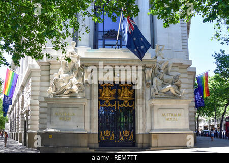 Australische hohe Kommission (Australien), der Strand, Aldwych, Westminster, London, England, Vereinigtes Königreich Stockfoto