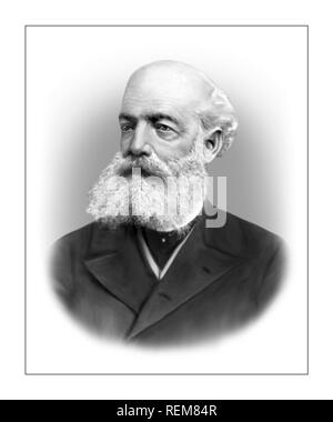 August von Kekule 1829-1896 Deutsch Organische Chemie Stockfoto