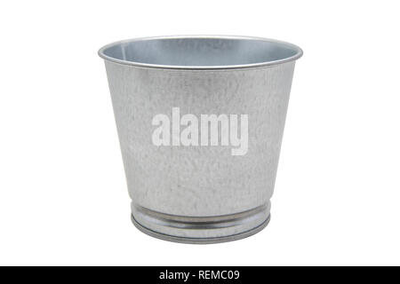 Close up Dose Eimer isoliert auf weißem Hintergrund mit Freistellungspfaden. Stockfoto