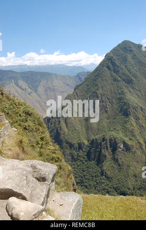 Majestätische Gipfel des Heiligen Tals, Peru Stockfoto