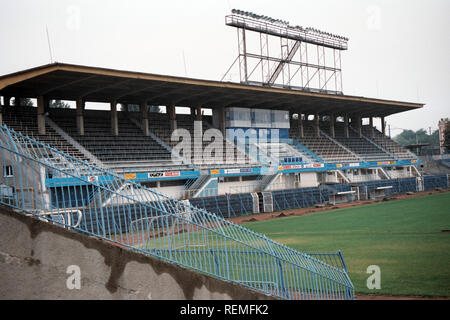 Allgemeine Ansicht der MTK Budapest FC Football Ground, Hidegkuti Nandor Stadion, Budapest, Ungarn, dargestellt am 1. September 1996 Stockfoto