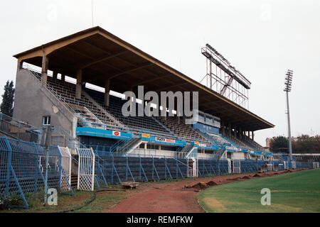 Allgemeine Ansicht der MTK Budapest FC Football Ground, Hidegkuti Nandor Stadion, Budapest, Ungarn, dargestellt am 1. September 1996 Stockfoto