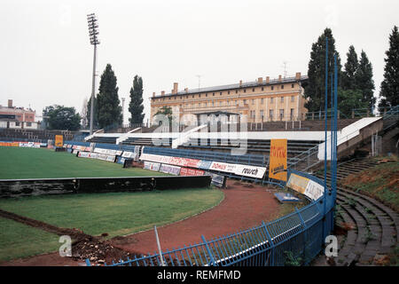 Allgemeine Ansicht der MTK Budapest FC Football Ground, Hidegkuti Nandor Stadion, Budapest, Ungarn, dargestellt am 1. September 1996 Stockfoto