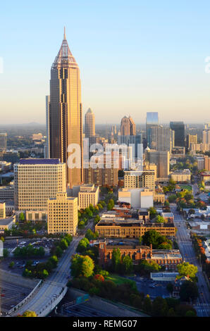 Georgia's wunderschöne Skyline in Atlanta Stockfoto