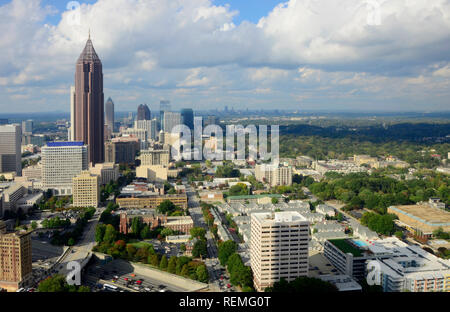 Georgia's wunderschöne Skyline in Atlanta Stockfoto