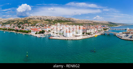 Stadt Pag, Insel Pag, Kroatien Stockfoto