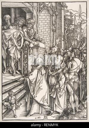 Ecce Homo, aus der Serie der großen Leidenschaft. Künstler: Albrecht Dürer (Deutsch, Nürnberg 1471-1528 Nürnberg). Maße: Blatt: 16 1/4 x 12 1/16-in. (41,3 x 30,6 cm). Datum: Ca. 1498-99. Museum: Metropolitan Museum of Art, New York, USA. Stockfoto