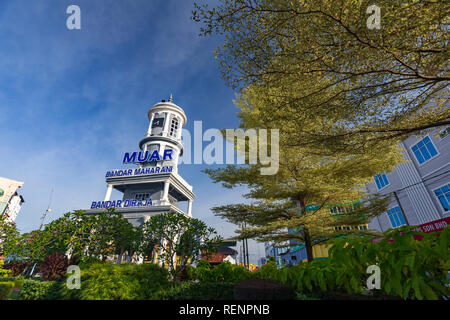 Muar Johore ist als die Stadt der Maharani in Johor Baharu entfernt bekannt. Stockfoto