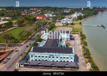 Muar Johore ist als die Stadt der Maharani in Johor Baharu entfernt bekannt. Stockfoto