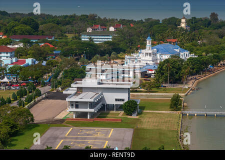 Muar Johore ist als die Stadt der Maharani in Johor Baharu entfernt bekannt. Stockfoto