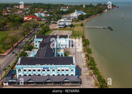 Muar Johore ist als die Stadt der Maharani in Johor Baharu entfernt bekannt. Stockfoto