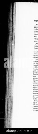 . Geschichte der Expedition unter dem Kommando von Lewis und Clark, zu den Quellen des Missouri River, von dort über die Rocky Mountains und die Columbia River bis zum Pazifischen Ozean [microform]: In den Jahren 1804-5-6 im Auftrag der Regierung der Vereinigten Staaten durchgeführt werden. Lewis und Clark Expedition; Lewis und Clark Expedition; Botanik; Zoologie; Botanique; Zoologie; Indianer Nordamerikas; Indiens d'In. NORTH FORK VON DEARBORN'S RIVER. Von dieser Lücke Fort Berg ist etwa 30 km in nord-östlicher Richtung. Wir jetzt Wunde durch die Hügel und Mulden der Berge, pass Stockfoto