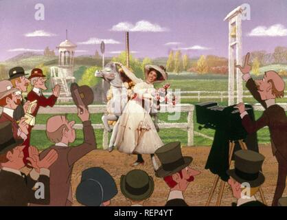 Mary Poppins Jahr: 1964 USA Regie: Robert Stevenson Julie Andrews Stockfoto